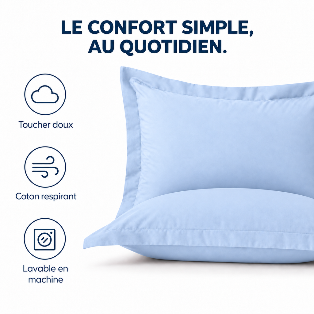 Funda de Almohada de Algodón