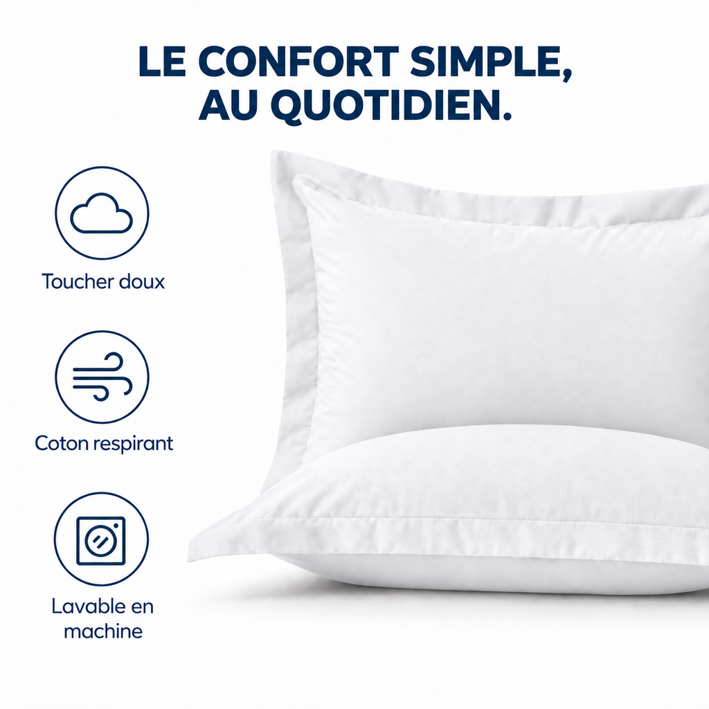 Funda de Almohada de Algodón