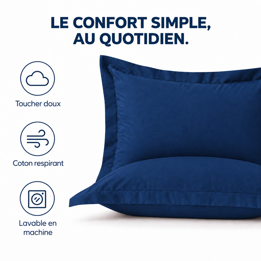Funda de Almohada de Algodón