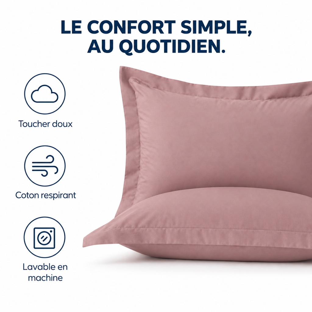 Funda de Almohada de Algodón