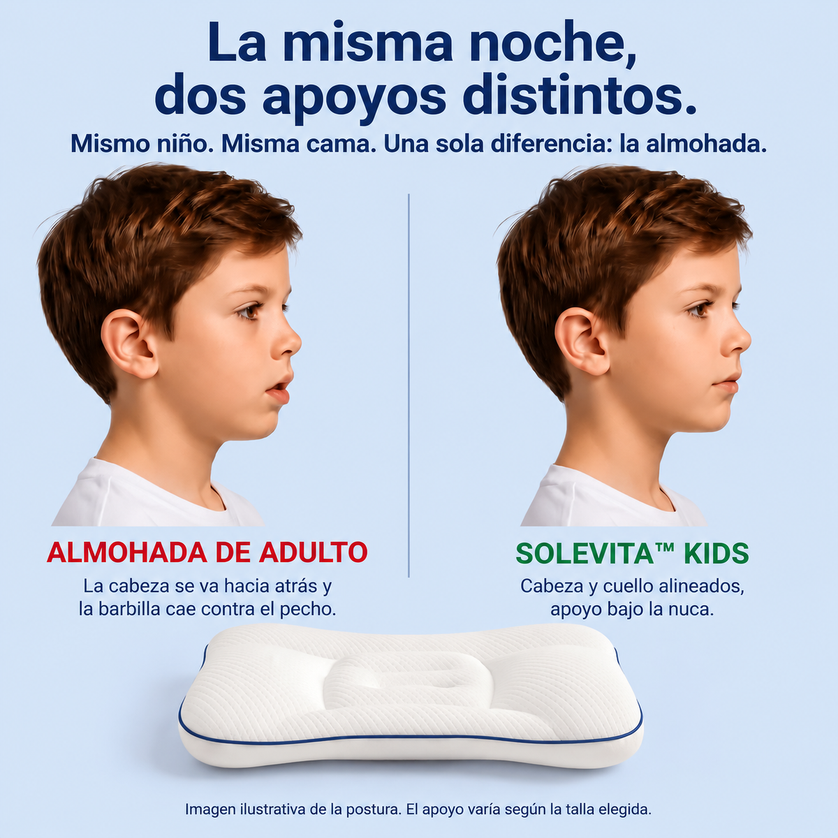 Solevita™ Kids — La Almohada de Postura para Niños