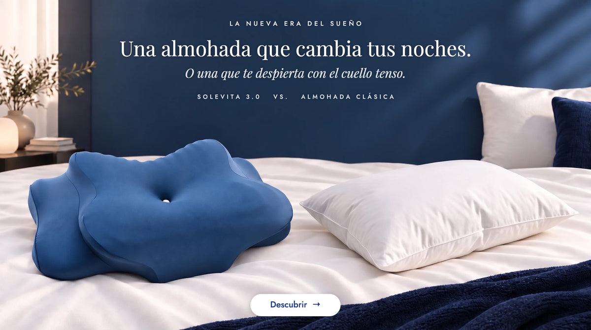 Una almohada que cambia tus noches. O una que te despierta con el cuello tenso. Almohada Solevita 3.0 frente a una almohada clásica.